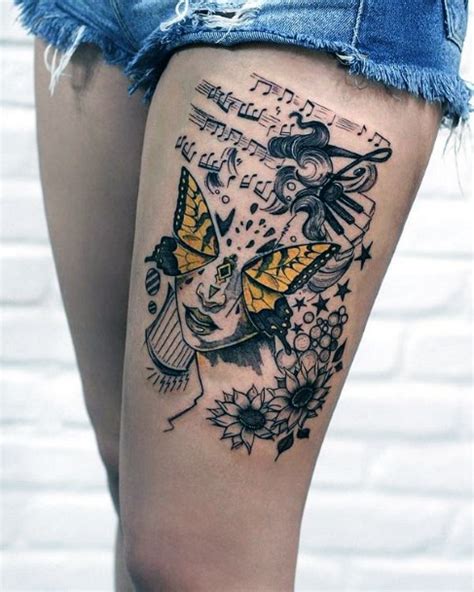 hot thigh tattoo|900+ Best Thigh tattoos women ideas in 2024